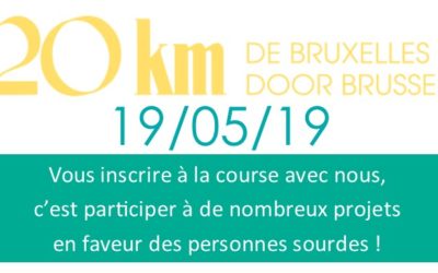 Inscription aux 20 km de Bruxelles 19 mai 2019